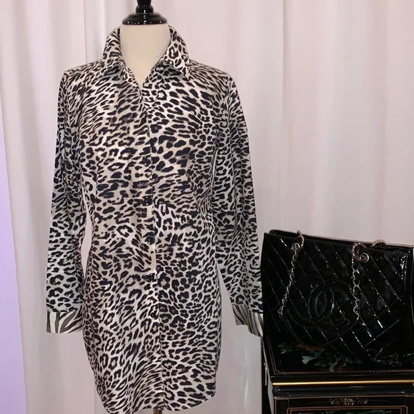Chicos animal print shirt, size small - Picture 2 of 13